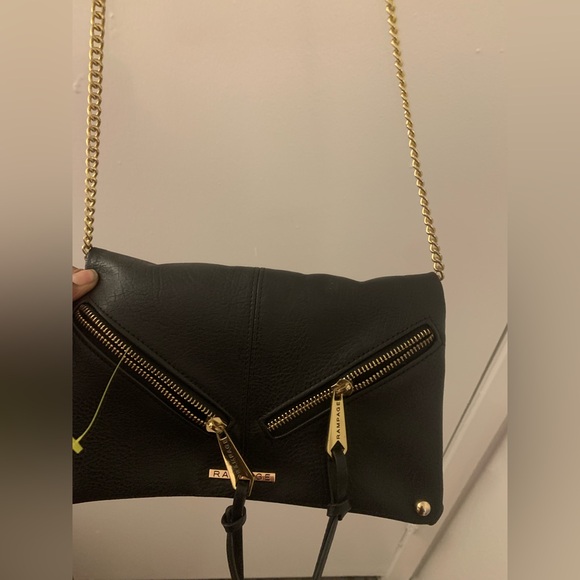 Rampage Handbags - Brand New with tags Rampage Black Crossbody Bag with Gold Accents